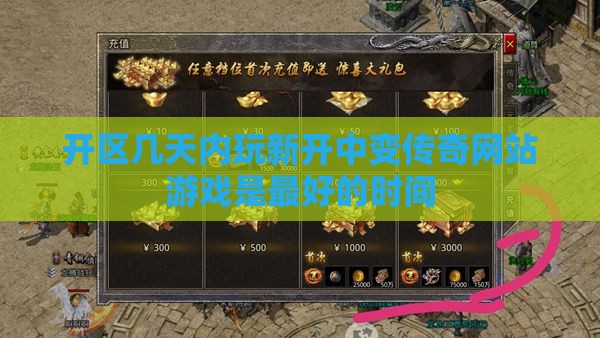 开区几天内玩新开中变传奇网站游戏是最好的时间